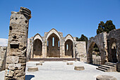 Jungfrau Maria der Burgh Kirche, Altstadt von Rhodos, UNESCO-Weltkulturerbe, Rhodos, Inselgruppe Dodekanes, griechische Inseln, Griechenland, Europa