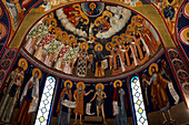 Frescoes in St. Sava church, Beograd (Belgrade), Serbia, Europe