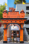 Angels Flight Railway in der Innenstadt von Los Angeles, Los Angeles, California, Vereinigte Staaten von Amerika, Nordamerika