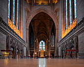 Innenraum der Kathedrale von Liverpool, Liverpool, Merseyside, England, Vereinigtes Königreich, Europa