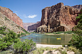 Rafters on the Colorado River through the Grand Canyon, Arizona, United States of America, North America