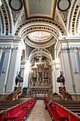 Basilica del Pilar Cathedral building interior details, Zaragoza, Aragon, Spain, Europe