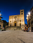 Santissima Annunziata Kathedrale auf der Piazza del Popolo, Todi, Umbrien, Italien, Europa