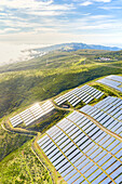 Solar panels, Encumeada, Madeira island, Portugal, Atlantic, Europe