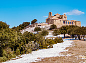 Monestir de Sant Llorenc del Munt, Benediktinerkloster auf La Mola, Matadepera, Katalonien, Spanien, Europa