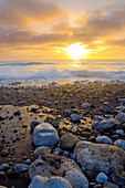 Rockaway Beach Sonnenuntergang, Pacifica, Kalifornien, USA