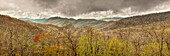 USA, North Carolina, Cherokee, Panoramic view from the Blue Ridge Parkway ()