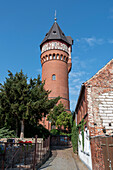 Water tower at the vineyard, built in 1902, town of Burg, Jerichower Land, Saxony-Anhalt, Germany