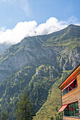 Blick von der Mittelstation zum Pilatus-Kulm, Schweizer Alpen, Kanton Luzern, Schweiz