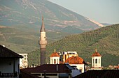 Church and Mosque in UNESCO World Heritage Site Berat, Albania
