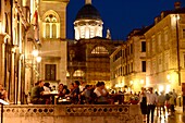 Am Rektorenpalast in der Altstadt von Dubrovnik, Süd-Dalmatien, Kroatische Adriaküste, Kroatien
