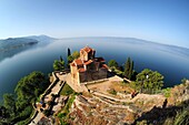 at the Jovan Church in Ohrid on Lake Ohrid, North Macedonia