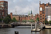 Blick zur Speicherstadt, Hamburg, Deutschland