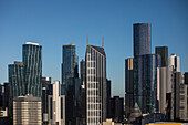 Sunny cityscape view, Melbourne, Victoria, Australia