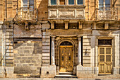 Pittoreske Faasade in Vittoriosa, Valletta, Malta, Europa                            