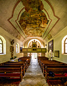 Inside the Calvary Church in Bad Ischl, Upper Austria, Austria
