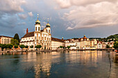 Lucerne, Reuss, Jesuit Church, Switzerland