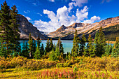 Bow Lake und Bow Glacier, Banff Nationalpark, Alberta, Kanada