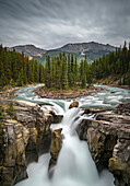 Canada, Alberta, Jasper National Park. Sunwapta Falls.