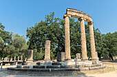 Tholos, antike griechische Ruinen, Olympia, Griechenland