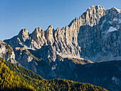 Mount Civetta is one of the icons of the Dolomites. The Dolomites of the Veneto are part of the UNESCO World Heritage Site, Italy