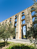 Aqueduto da Amoreira, the aqueduct dating back to the 16th and 17th century. Elvas in the Alentejo close to the Spanish border. Elvas is listed as UNESCO world heritage. Portugal