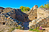USA, New Mexico, Aztec Ruins National Monument, West Ruin with over 500 rooms and three stories