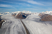 Canada, Yukon, Kluane National Park. St. Elias Mountains and Kaskawulsh Glacier