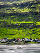 Village Tjornuvik. Denmark, Faroe Islands