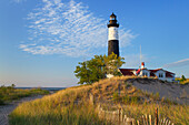 Big Sable Point Lighthouse am Ostufer des Lake, Michigan. Ludington State Park, Michigan