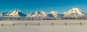 USA, Wyoming. Grand Teton National Park, winter landscape