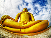 Asien,Südostasien; Thailand; Ang Thong; Goldener Buddha in der Provinz Ang Thong in Thailand