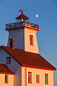 Kanada, Prince Edward Island, Wood Islands, Wood Islands Leuchtturm, Sonnenuntergang