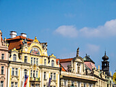 Europa, Tschechische Republik, Prag. Gebäude in der Altstadt von Prag.