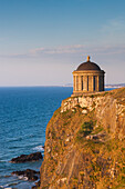UK, Northern Ireland, County Londonderry, Downhill Demesne, Mussenden Temple, former estate library, sunset