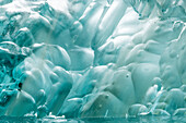 USA, Alaska, Endicott Arm. Detail von Eisbergformen.