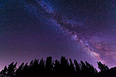 The Milky Way over Rose Valley, Los Padres National Forest, California USA