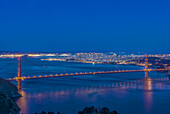USA, CA, San Fracisco, Twilight City by the Bay