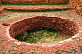 Kiva bei den Abo Ruinen, Salinas Pueblo Missions National Monument, New Mexico, USA
