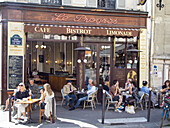 Cafe, Bistrot Le Progres, Montmartre, Paris, France
