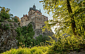 Burg Kriebstein am Fluß Zschopau, bei Waldheim, Sachsen, Deutschland