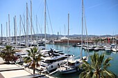 The port in Palma de Mallorca, Majorca, Spain
