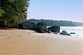 Praia Cajú auf der Insel Príncipe in Westafrika, Sao Tomé e Príncipe