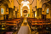 Innenraum der Kirche 'Saint Remacle' in Spa, Provinz Lüttich, Wallonien, Belgien