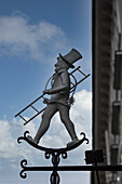Europe, Austria, Vienna, Store Sign for a Chimney Sweep