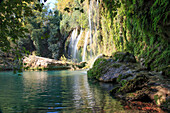 Türkei, Provinz Antalya, Antalya, Kursunlu-Wasserfälle (Kursunlu Selalesi) liegt an einem der Nebenflüsse des Flusses Aksu.