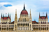Parlamentsgebäude, Budapest, Ungarn. Parlamentsgebäude, erbaut zwischen 1885 und 1904.