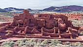 USA, Arizona. View of ancient dwelling at Wupatki National Monument.