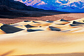 Mesquite Sand Dunes. Grapevine Mountains in the background. Death Valley. California.
