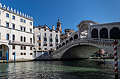 Rialto bridge over the Canal Grande, Venice, Veneto, Italy